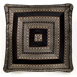 Fenmore Piped Sham Black European