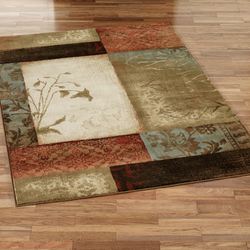 Impression Leaf Round Rug