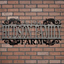 Legacy FARM Personalized Metal Wall Art Sign Farm
