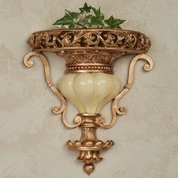 Chalmette Wall Shelf Gold/Ivory