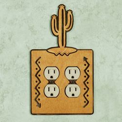 Cactus Double Outlet Golden Birch