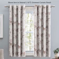 Serene Garden Short Grommet Curtain Panel