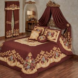 Savonnerie Grande Bedspread Set Cordovan