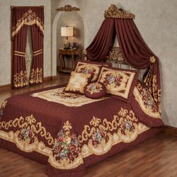 Savonnerie Grande Bedspread Set Cordovan