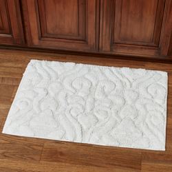 Sicily Bath Rug White 30 x 20
