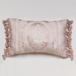 Marquessa Bead Tassel Rectangle Pillow Blush