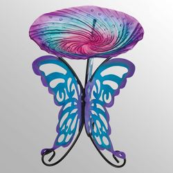 Butterfly Birdbath with Stand Multi Cool