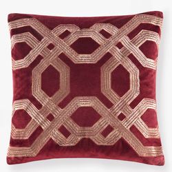 Galleria Embroidered Pillow Spice 18 Square