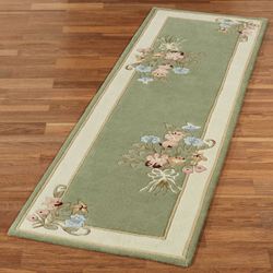 Garden Bouquet Rug Runner Sage