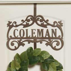 Bower Personalized Wreath Hanger Bronze