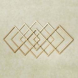 Diamond Interlink Wall Art Gold