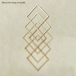 Diamond Interlink Wall Art Gold