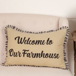 Ashmont Farmhouse Rectangle Pillow Multi Warm