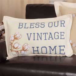 Ashmont Home Embroidered Rectangle Pillow Multi Warm