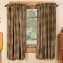 Cedar Ridge Tailored Curtain Pair Multi Warm 72 x 63