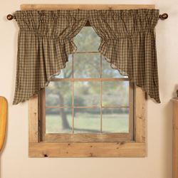 Cedar Ridge Prairie Swag Valance Pair Multi Warm 72 x 36