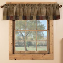 Cedar Ridge Tailored Valance Multi Warm 60 x 16