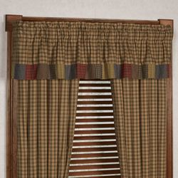 Cedar Ridge Wide Tailored Valance Multi Warm 72 x 16