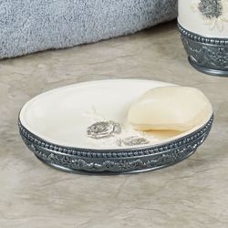 Blossom Rose Soap Dish Steel Blue
