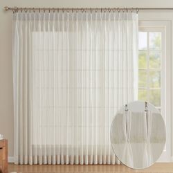 Colyton Semi Sheer Pinch Pleat Patio Panel 96 x 84