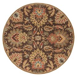 Alma Caesar Round Rug Brown