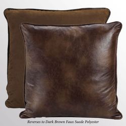 Estes Reversible European Pillow Chocolate