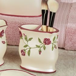 Claret Rose Brush Holder