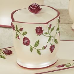Claret Rose Covered Jar