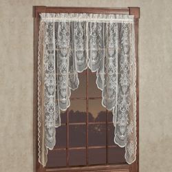 Countess Lace Long Swag Valance Pair 72 x 63