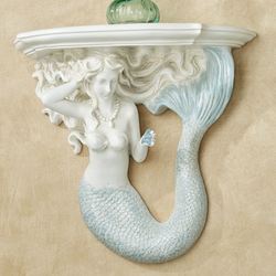 Adellia Mermaid Wall Shelf White/Blue