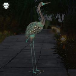 Solar Crane Head Up Sculpture Copper