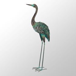 Solar Crane Head Up Sculpture Copper