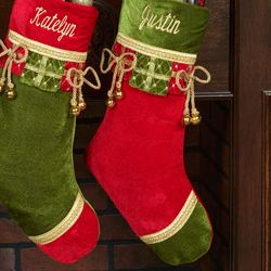 Red Christmas Present Stocking