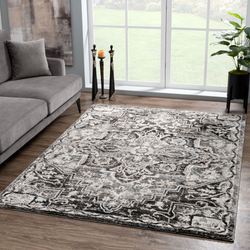 Hannah Rectangle Rug Gray