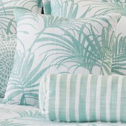 Trinidad Tailored Pillow Teal 18 Square