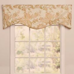 Maribelle Shaped Valance Beige 52 x 17
