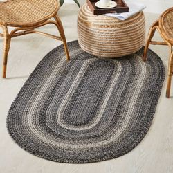 Sawyer Mill Oval Rug Black 3 x 5 Oval