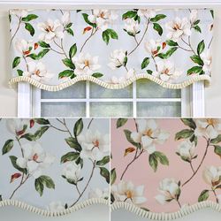 Sweetbay Floral Scalloped Valance 50 x 17