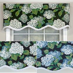 Bluebell Floral Scalloped Valance 50 x 17