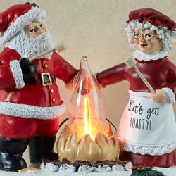 Campfire Couple Nightlight Red