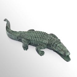 Alligator Garden Sculpture Green