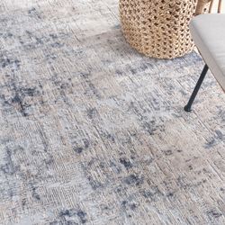 Ames Round Rug Gray