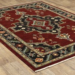 Jude Rectangle Rug Red