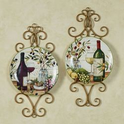 Meadow Brook Vineyard Dinner Plates Multi Earth Set of Two