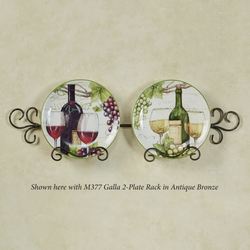 Meadow Brook Vineyard Dessert Plates Multi Earth Set of Two