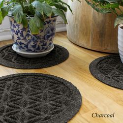 Flower of Life 12 Inch Plant Trivets Set of Four