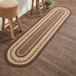 Vining Florals Oval Rug Runner Multi Warm 2 x 8 Oval