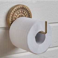 Zuri Wall Toilet Paper Holder Gold