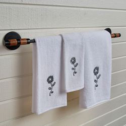 Urban Farmhouse 24 Inch Towel Bar Black
