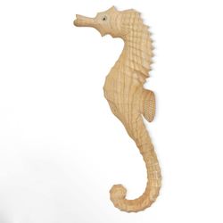 Natural Seahorse Head Up Wall Art